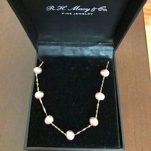 Effy Rose Gold Pearl Necklace